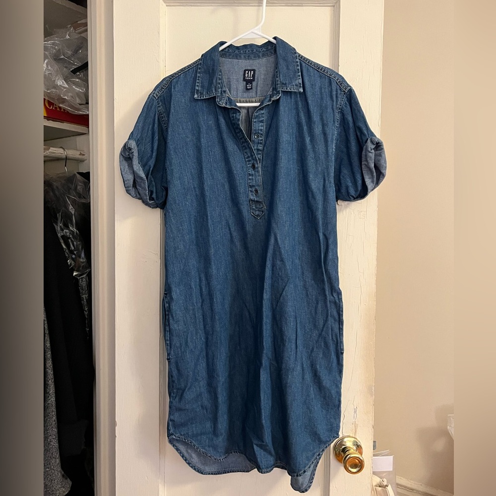 Gap Denim Short Sleeve Dress size XS